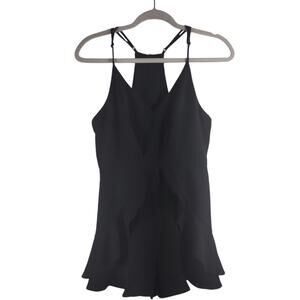 American Thread Black Romper, Size Medium